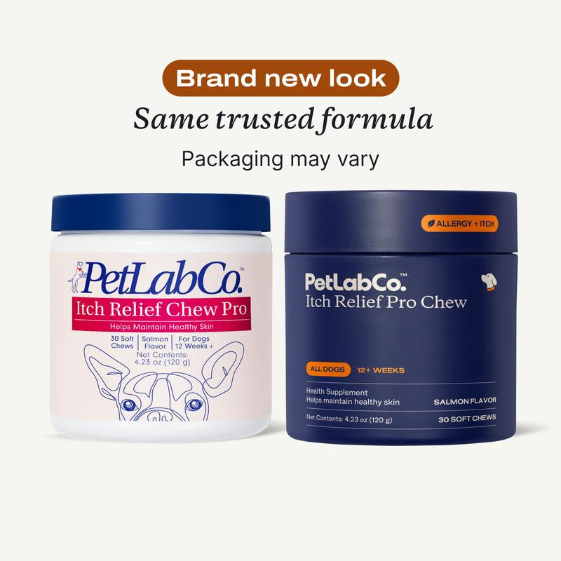 Itch Relief Pro - Soft Chews Containing Powerful Antioxidants to Target Scratching, Help Maintain Skin Moisture, and Support with Seasonal Skin Allergies.