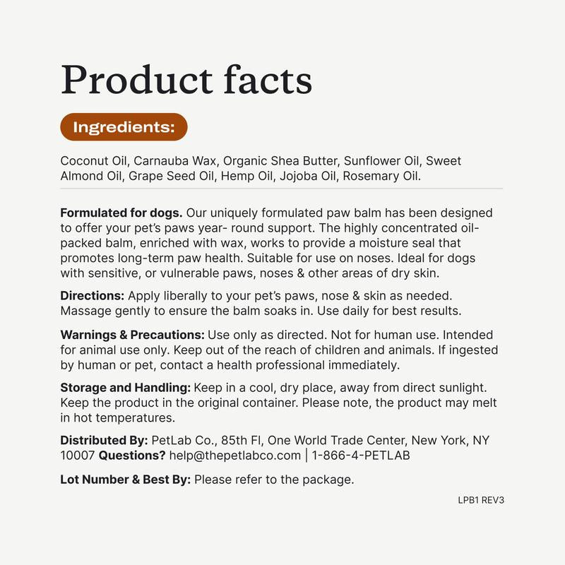 Dog Paw Balm – Moisturizing Wax Stick for Dry, Cracked Paws