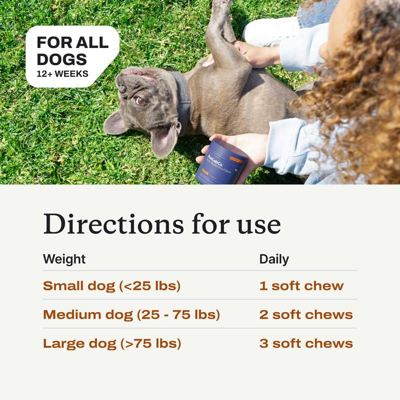 Itch Relief Pro - Soft Chews Containing Powerful Antioxidants to Target Scratching, Help Maintain Skin Moisture, and Support with Seasonal Skin Allergies.