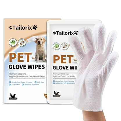 Guantes Limpiadores ágicos Tailorix: Aseo Rápido 3 en 1 para Perros y Gatos ¡Sin Agua ni Estrés!