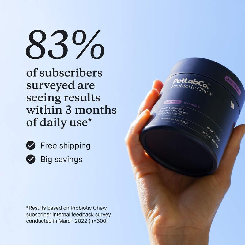 Probiotics for Dogs Soft Chews for Seasonal Allergies, Gut, and Digestive Health. Vet-Reviewed, Premium-Quality Ingredients - Supplements