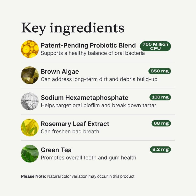 Probright Advanced Dental Powder - Helps Reduce Bad Breath, Clean Teeth and Target Tartar Buildup. Backed by Two Clinical Studies