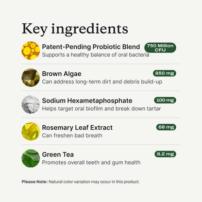 Probright Advanced Dental Powder - Helps Reduce Bad Breath, Clean Teeth and Target Tartar Buildup. Backed by Two Clinical Studies