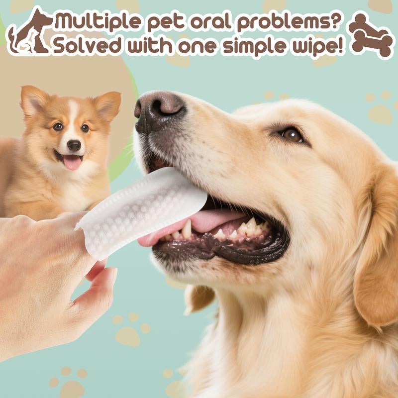 💎 Kit de Higiene Total Tailorix: 50 Toallitas Dedo para Oídos, Ojos y Dientes | Aseo 3 en 1 | Prevención Esencial para Perros y Gatos