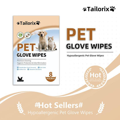 Guantes Limpiadores ágicos Tailorix: Aseo Rápido 3 en 1 para Perros y Gatos ¡Sin Agua ni Estrés!