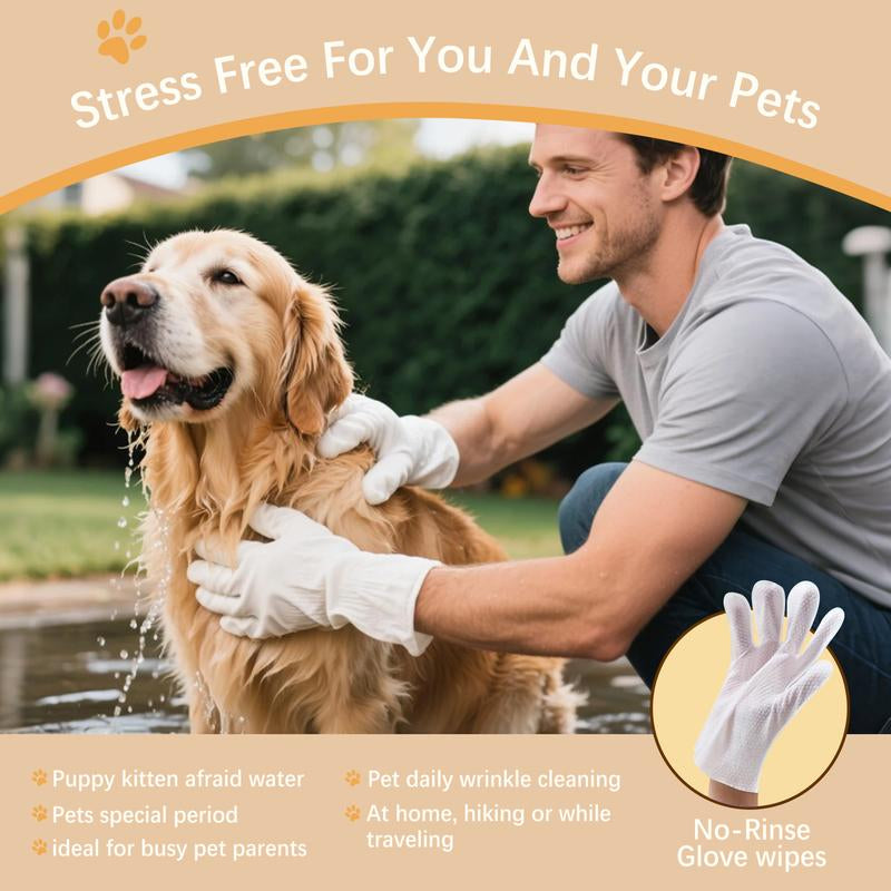 Guantes Limpiadores ágicos Tailorix: Aseo Rápido 3 en 1 para Perros y Gatos ¡Sin Agua ni Estrés!